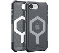 Coque pour iPhone 16e Nid d'abeille Translucide Essential Armor Gris foncé