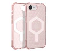 Coque pour iPhone 16e Nid d'abeille Translucide Essential Armor Rose clair