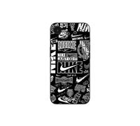 Coque Pour Iphone 16E Nike air logo Download Nike Graffiti Noir et blanc