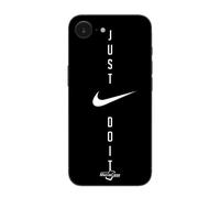 Coque Pour Iphone 16E Nike logo Just do it fond noir