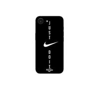 Coque Pour Iphone 16E Nike logo Just do it fond noir