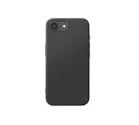 Akashi Coque pour iPhone 16e Silicone flexible toucher gomme Noir