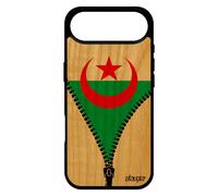 Coque Pour Iphone 17 Air Bois Silicone Drapeau Algerie Algerien Basket Coupe D'afrique Foot Antichoc Can Etui Made In France