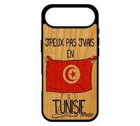 Coque Pour Iphone 17 Air Bois Silicone J'peux Pas J'vais En Tunisie Noir Can Foot Coupe Du Monde Jo Fr¿Ne Basket De Made In France