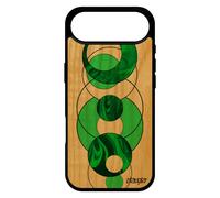 Coque Pour Iphone 17 Air Bois Silicone Marbre Moderne Design 4g Geometrique Telephone Cover Contemporain Fait Main Etui Effet Motif
