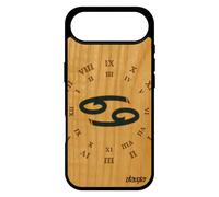 Coque Pour Iphone 17 Air Bois Silicone Signe Cancer De Protection Etoiles Horloge Du Zodiaque Pas Cher Horoscope Bleu Portable