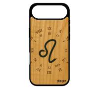 Coque Pour Iphone 17 Air Bois Silicone Signe Lion Horloge Astrologique Gel Personnalis¿ Noir Femme Bleu Univers Etui Horoscope