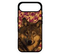 Coque Pour Iphone 17 Air En Bois Silicone Loup Noir Predateur Design Lupus Unique Nature Animaux Rigide Plante Portable Animal Rose