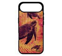 Coque Pour Iphone 17 Air En Bois Silicone Tortue Animal Etui Texture De Mer Design Marin Reptile Smartphone Ocean Noir Luth Animaux