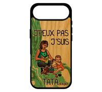 Coque Pour Iphone 17 Air En Vrai Bois Silicone J'peux Pas J'suis Tata Etui Humour De Protection Vert Drole Dessin Rigide Je Comique