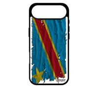 Coque Pour Iphone 17 Air Silicone Drapeau Rdc Congo Kinshasa Congolais Basket Jo Football Coupe D'afrique Etui Made In France