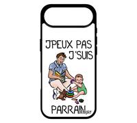 Coque Pour Iphone 17 Air Silicone Humour J'peux Pas J'suis Parrain Jpeux Humoristique Noir Rigide Je Bande Dessinée Bebe Blanc