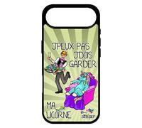 Coque Pour Iphone 17 Air Silicone Je Peux Pas J'dois Garder Ma Licorne Drole Cartoon Vert Humour Poney Housse Telephone Rigide Bd