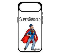 Coque Pour Iphone 17 Air Silicone Super Bricolo Comics Etui Telephone Comique Papa Drole Humour Papy Blanc Texte Case Père Heros De