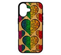 Coque Pour Iphone 17 Bois Silicone Drapeau Gay Pride Arc En Ciel 4g Parade Rainbow Portable I Love Lgbt Coeur Gaypride Lesbien