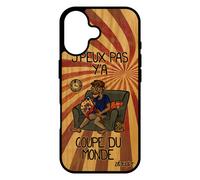 Coque Pour Iphone 17 Bois Silicone J'peux Pas Y'a Coupe Du Monde Texte De Protection Basketball Comique Rugby Personnalisé Football