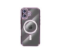 Avizar Coque pour iPhone 17 Compatible avec Contour Strassé Violet