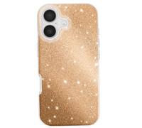 Coque pour iPhone 17 Conception Bi-Matière et Finition Pailletée Dorée