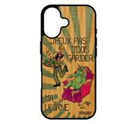 Coque Pour Iphone 17 En Bois Silicone J'peux Pas J'dois Garder Ma Licorne Housse Telephone Original Rigide Bleu Cartoon Je Animal