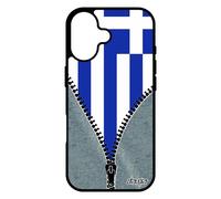 Coque Pour Iphone 17 En Silicone Drapeau Grece Grec Mobile Euro Basket Foot Jeans Coupe D'europe Football Jo Housse Made In France