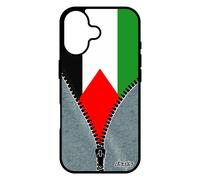 Coque Pour Iphone 17 En Silicone Drapeau Palestine Palestinien Basket Metal Jeans Portable Foot Football Noir Jo Made In France