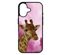 Coque Pour Iphone 17 En Silicone Girafe Afrique Portable Mobile De Protection Rose Animal Animaux Savane Pas Cher Nuage Design Ciel