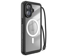 Coque pour iPhone 17 Étanche IP68 Antichoc 2m avec Dragonne Inclus Noir