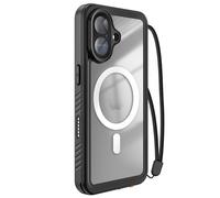 Coque pour iPhone 17 Étanche IP68 Antichoc 2m avec Dragonne Inclus Redpepper Noir