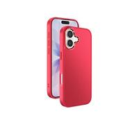 Coque pour iPhone 17 Finition Mat avec Contour Caméra Métallisé Rouge