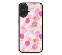 Coque Pour Iphone 17 Fond De Texture Rose Rond Maniacase