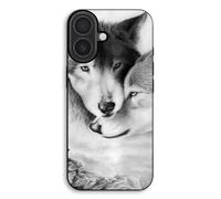 Coque Pour Iphone 17 Le Loup Et La Louve Animal Noir Et Blonc