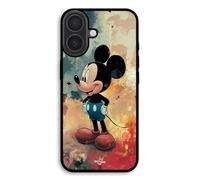 Coque Pour Iphone 17 Mickey Fond De Texture Abstraite Maniacase