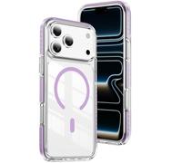 Coque pour iPhone 17 Pro 6,3" Étui Transparente Clear MagFit Violet-CT