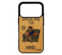 Coque Pour Iphone 17 Pro Bois Silicone J'peux Pas Y'a Handball Je Bumper Bande Dessinée Texte Comique Hand Supporter Jpeux 4g