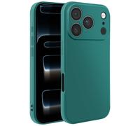 Avizar Coque pour iPhone 17 Pro en Silicone Souple Ultra Résistant Vert foncé