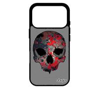 Coque Pour Iphone 17 Pro En Silicone Tete De Mort Solide Etui Garcon Sang Punk Electro Cover De Protection Tatouage Epouvante Rouge