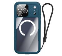 Coque pour iPhone 17 Pro Étanche IP68 Antichoc 2m avec Dragonne Inclus Bleu canard