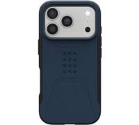 Coque pour iPhone 17 Pro MagSafe Antichocs Motif Hexagonal Série Civilian UAG Bleu Bleu
