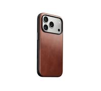 Coque pour iPhone 17 Pro MagSafe en Cuir Horween Antichocs Nomad Marron Marron