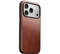 Coque pour iPhone 17 Pro MagSafe en Cuir Horween Antichocs Nomad Marron Marron