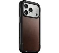 Coque pour iPhone 17 Pro MagSafe en Cuir Horween Rigide Antichocs Nomad Marron foncé Marron foncé