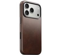 Coque pour iPhone 17 Pro MagSafe en Cuir Horween Traditional Antichocs Nomad Marron foncé Marron foncé
