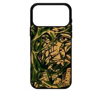 Coque Pour Iphone 17 Pro Max Bois Silicone Portrait Street Art Noir Peinture Huile Vert 256 Go Femme Arbre Abstrait Original