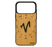 Coque Pour Iphone 17 Pro Max Bois Silicone Signe Belier Femme Dessin Bleu Horloge 4g De Protection Ascendant Du Zodiaque Horoscope