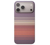 Coque pour iPhone 17 Pro Max, compatible avec MagSafe, élégante, minimaliste, ultra fine, légère, véritable fibre Kevlar aramide 600D, protection contre les chutes, style 3