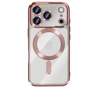Avizar Coque pour iPhone 17 Pro Max Compatible avec Contour Chromé Rose