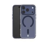 Coque renforcée MagSafe iPhone 17 Pro Max METAL 2m Transparente Contour Métal Bleu + Garantie à vie Force Case