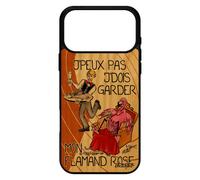 Coque Pour Iphone 17 Pro Max En Bois Silicone J'peux Pas J'dois Garder Mon Flamant Rose Humoristique Je Animaux Drole Rigide Humour