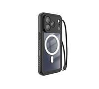Coque pour iPhone 17 Pro Max Étanche IP68 Antichoc 2m avec Dragonne Inclus Noir