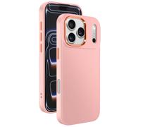 Coque pour iPhone 17 Pro Max Finition Mat avec Contour Caméra Métallisé Rose
